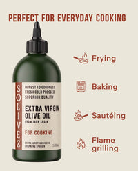 For Cooking - perfect for frying, baking, sauteing and flame grilling