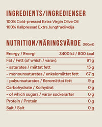 For Cooking - ingredients and nutrition