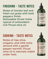 The Duo - finishing and cooking taste notes