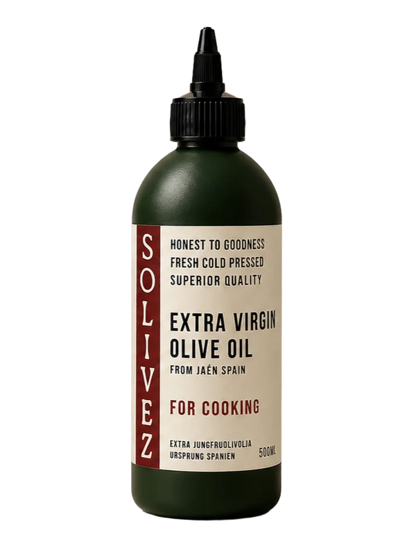 Solivez Cooking oil 500ml - terracotta PET squeeze bottle