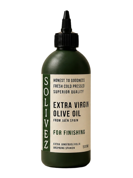 Solivez Finishing oil 500ml - green PET squeeze bottle